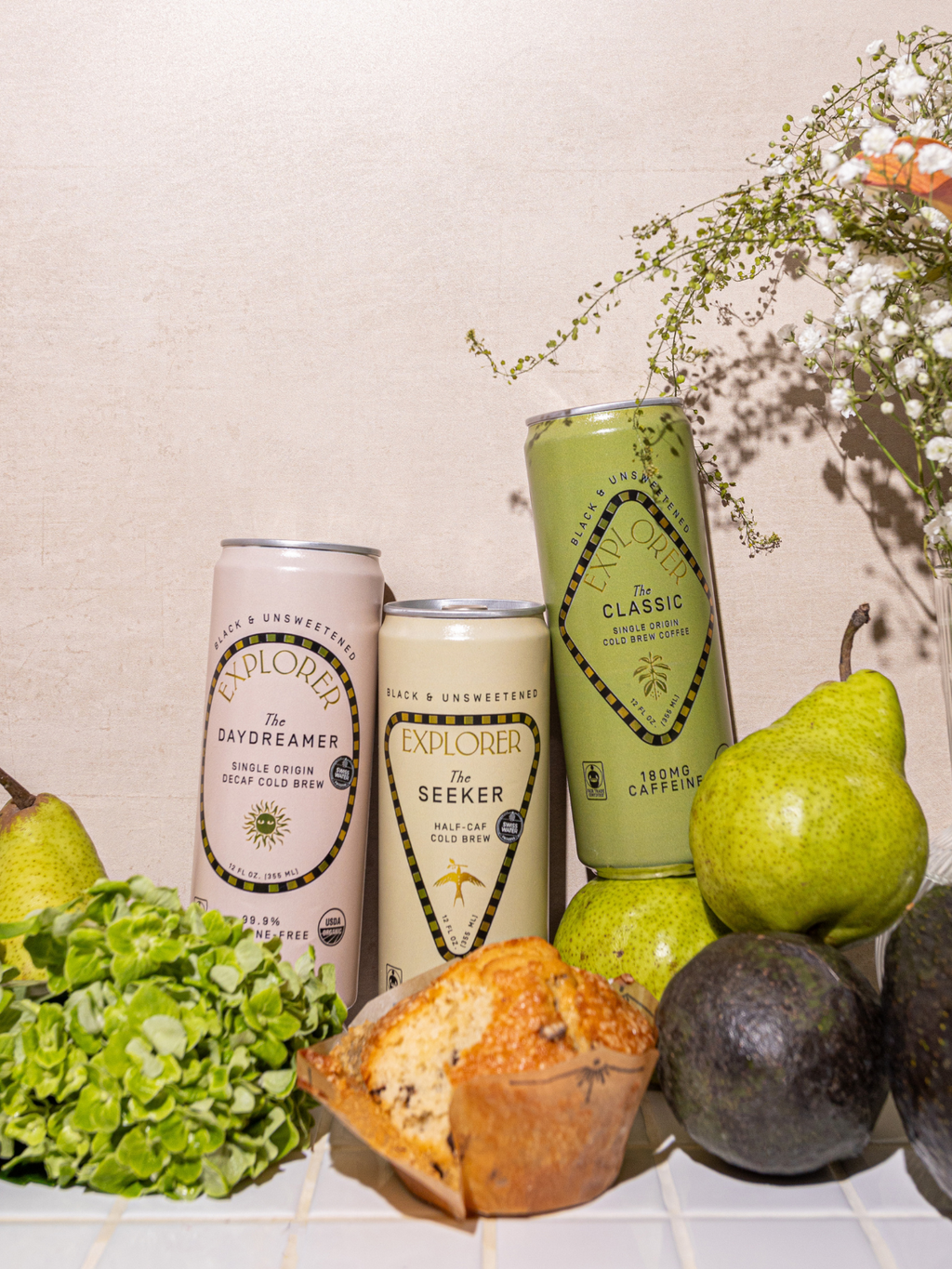 RTD Cold Brew Cans | Choose Your Caffeine Level | Unsweetened 12-Pack