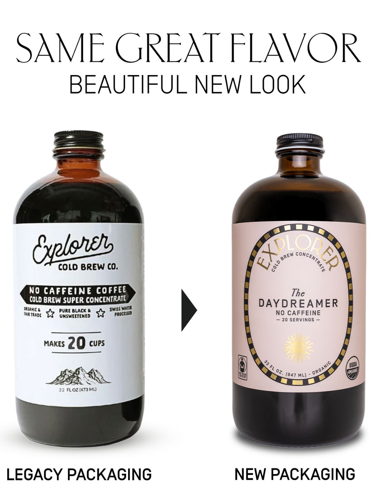 Specialty Cold Brew Concentrate | 4 Caf Levels | 32oz | Makes 20